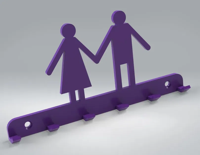 Giá đỡ chìa khóa treo tường có thể gắn dễ dàng - Image 1