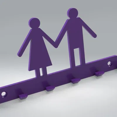 Giá đỡ chìa khóa treo tường có thể gắn dễ dàng