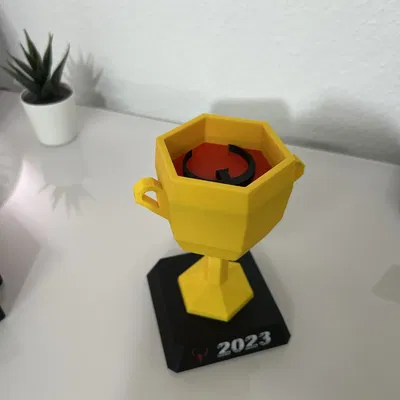 Cúp Quake Champions phong cách Low Poly