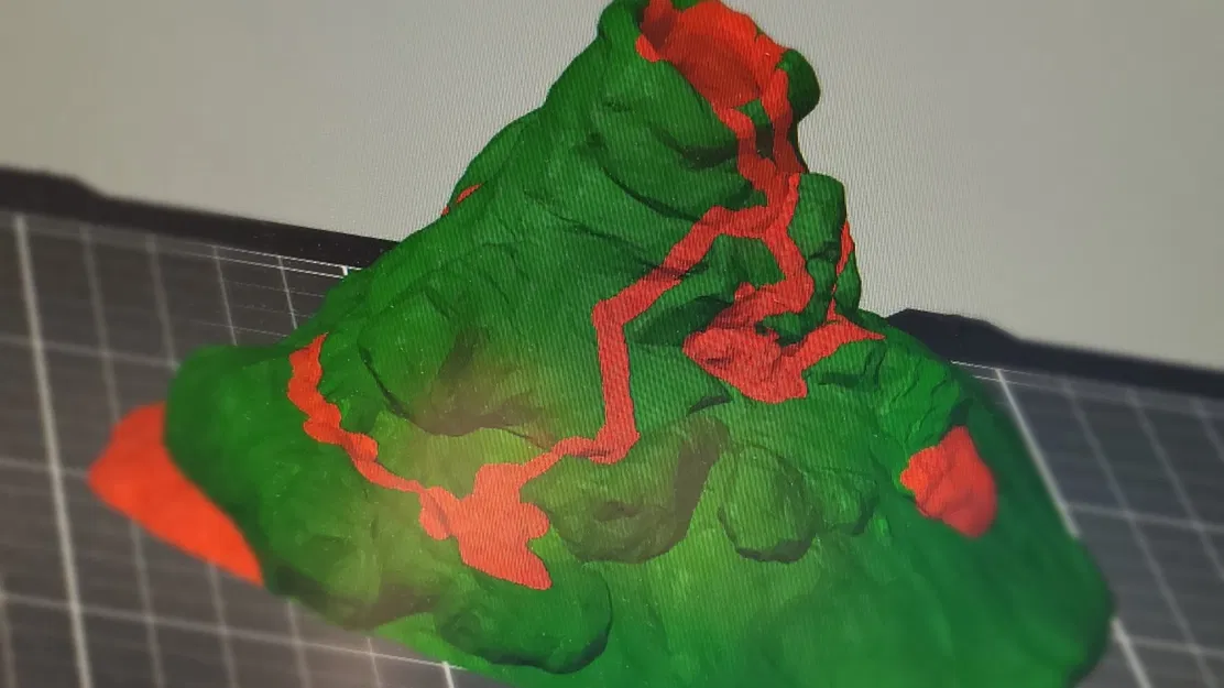 Mô hình núi lửa cho mô hình đường ray và thiên nhiên - Image 1