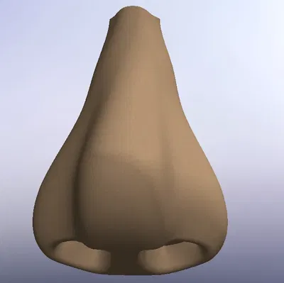 Mũi người độc đáo có móc treo và chìa khóa