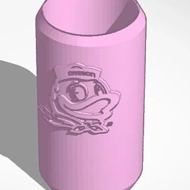 Koozie cho người hâm mộ vịt của Đại học Oregon