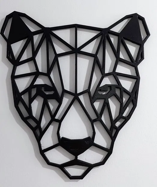 Đầu thú động vật hình học trang trí tường - Image 6