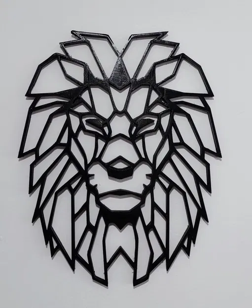 Đầu thú động vật hình học trang trí tường - Image 7
