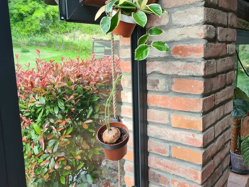 Giá treo chậu cây bằng dây thừng có thể thay đổi linh hoạt - Image 1