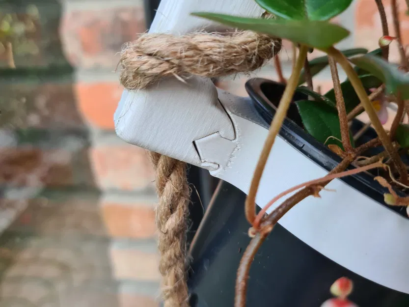 Giá treo chậu cây bằng dây thừng có thể thay đổi linh hoạt - Image 3