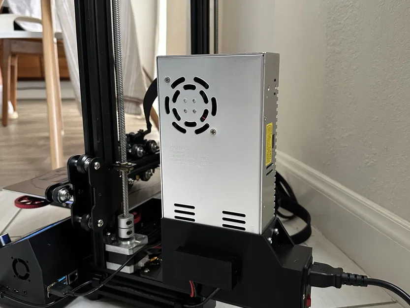 Nắp che nguồn Ender 3 Pro với giá đỡ bộ chuyển đổi buck - Image 2