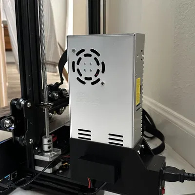 Nắp che nguồn Ender 3 Pro với giá đỡ bộ chuyển đổi buck