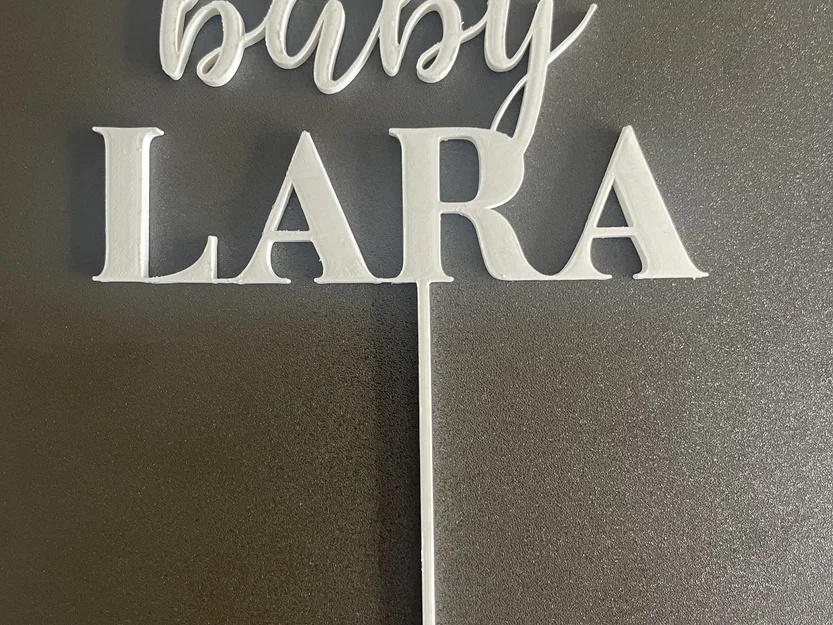 Topper bánh sinh nhật Baby Lara trang trí đẹp mắt - Image 1