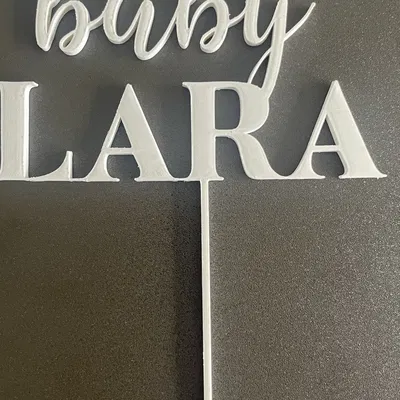 Topper bánh sinh nhật Baby Lara trang trí đẹp mắt