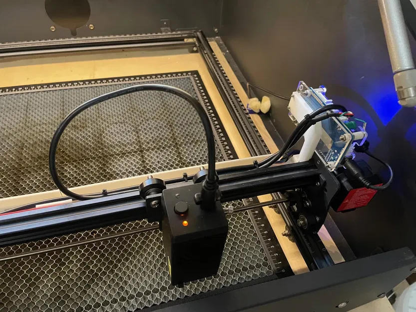 Giá đỡ cáp và giá đỡ cho mô-đun laser 10W LU2-10A trên Ortur LM ... - Image 1