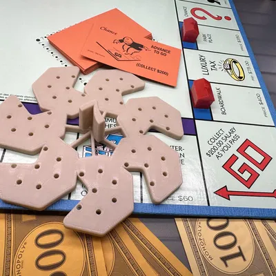 Mảnh trò chơi bàn heptagon cực kỳ ấn tượng!