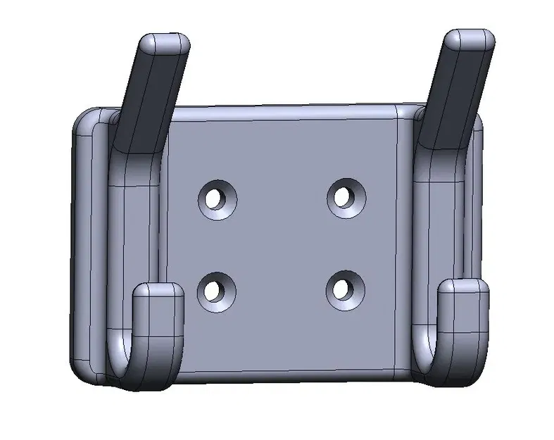 Giá treo áo gọn nhẹ với 2 móc treo cho văn phòng - Image 3