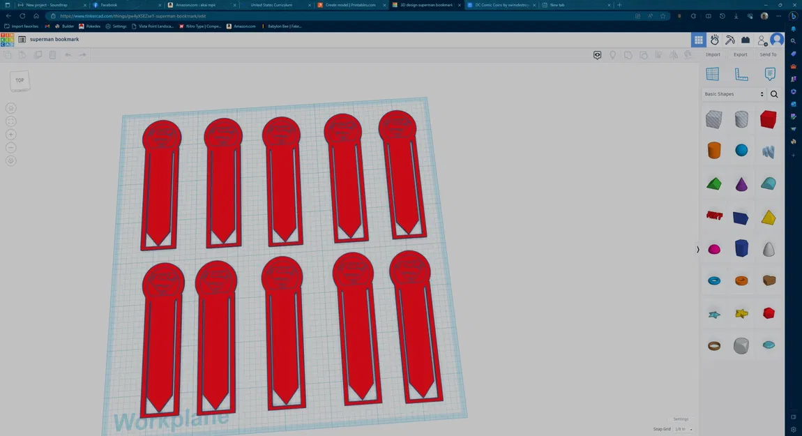 Đánh dấu sách biểu tượng siêu nhân - Image 1