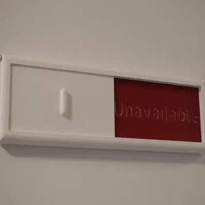 Biển báo trạng thái văn phòng có sẵn/bận rộn