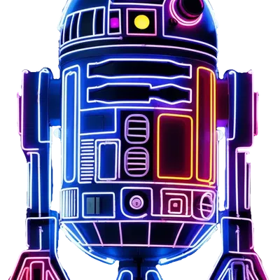 Droid Astromech R2-D2 sáng tạo hình ảnh 3D độc đáo