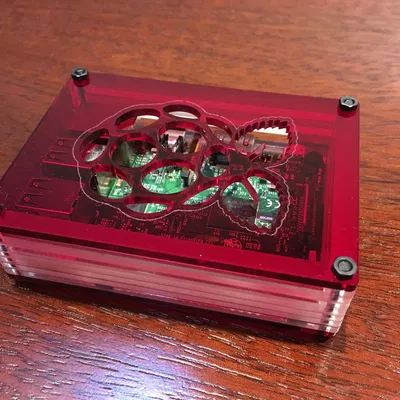 Vỏ Raspberry Pi 3 cắt laser bằng acrylic nhiều lớp