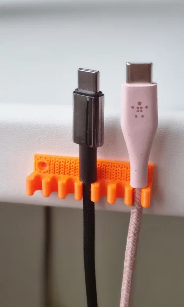 Giá đỡ cáp dễ thương hình lục giác cho bàn làm việc - Image 1