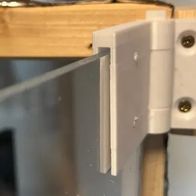 Bản lề cho tấm acrylic/plexiglass dày 4mm