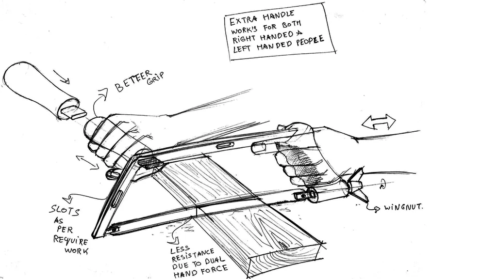 Cán cưa tay ergonomic với bu lông M6 - Image 4