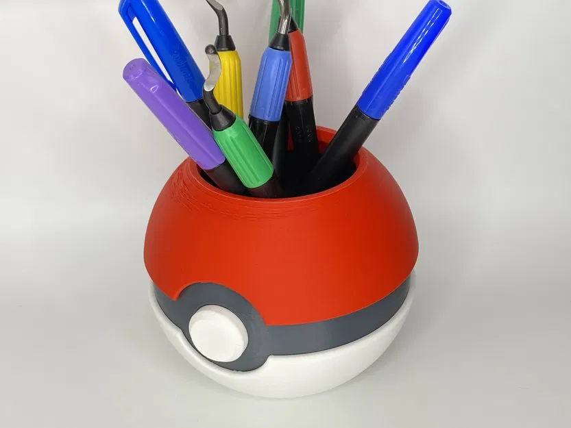 Giá đỡ bút hình Pokeball cho văn phòng - Image 1