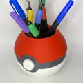 Giá đỡ bút hình Pokeball cho văn phòng - Thumbnail 1