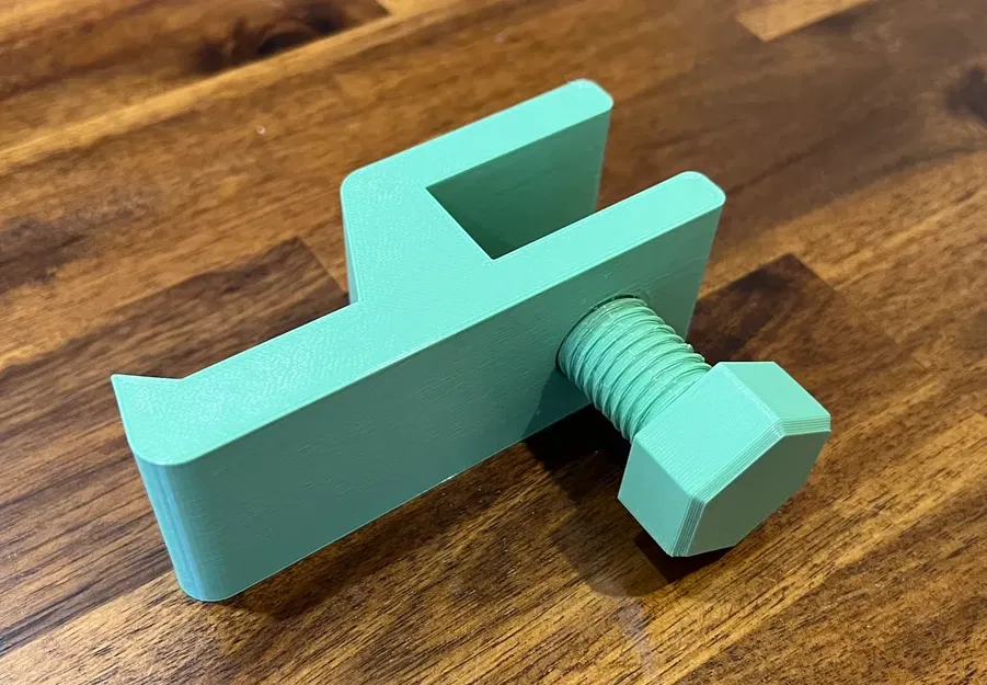 Kẹp bàn cho tai nghe in 3D màu xanh hạt dẻ - Image 1