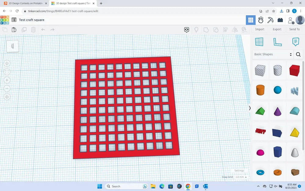 Mô hình vuông đan móc để làm túi nhỏ - Image 1