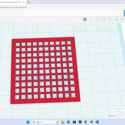 Mô hình vuông đan móc để làm túi nhỏ