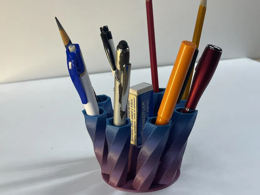 Giá đỡ bút chì và bút bi gọn gàng cho bàn làm việc - Image 2