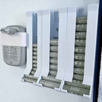 Giá treo tường cho bộ sạc pin Ikea AA/AAA