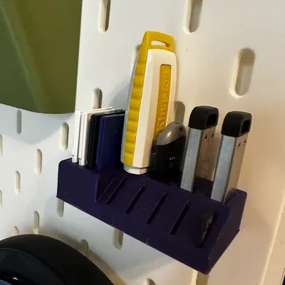 Giá đỡ USB và (Micro-)SD cho Ikea Skadis / SKÅDIS