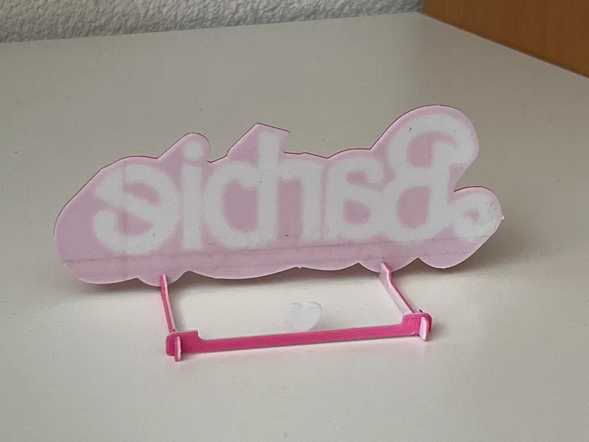 Thẻ quà tặng Barbie có thể lắp ghép với chân đế nhỏ - Image 3