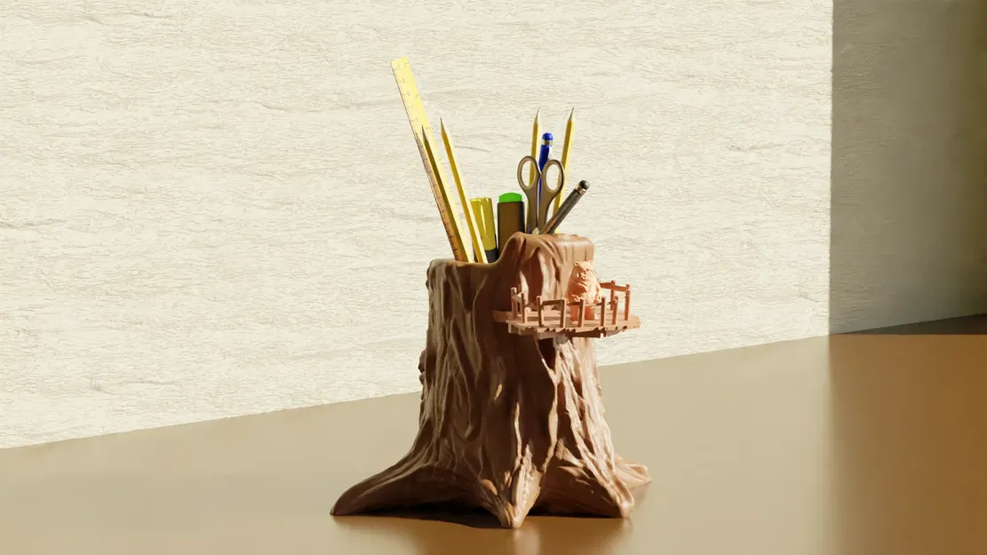 Nhà cây Ewok - Giá đỡ bút và chậu cây Star Wars - Image 3