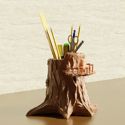 Nhà cây Ewok - Giá đỡ bút và chậu cây Star Wars