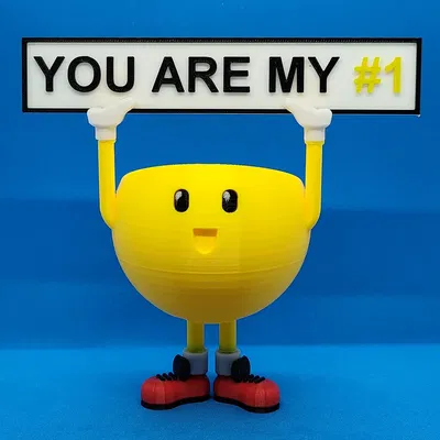 Cốc dễ thương với các biểu ngữ khác nhau cho in 3D