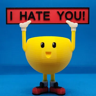 Cốc dễ thương với các biểu ngữ khác nhau cho in 3D