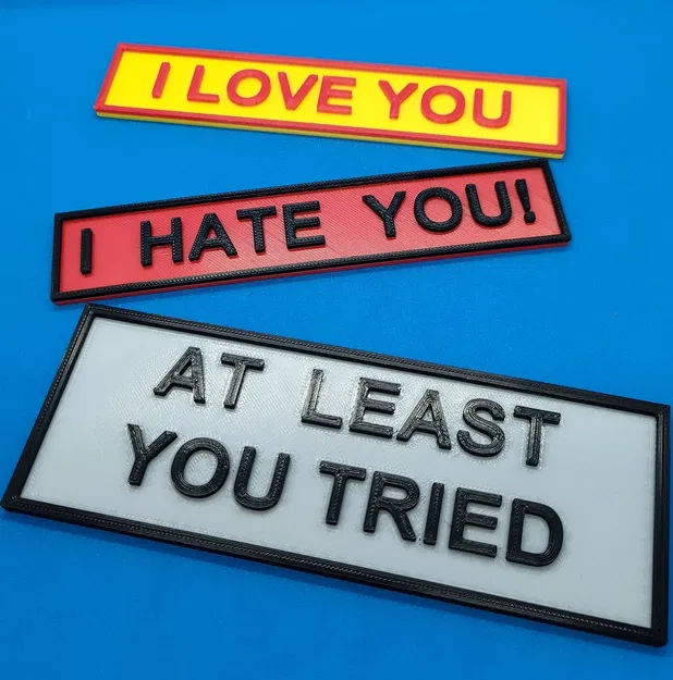 Cốc dễ thương với các biểu ngữ khác nhau cho in 3D - Image 7