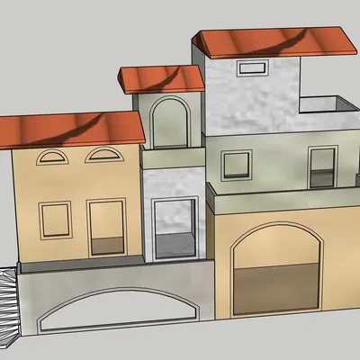 Nhà mô hình cho bối cảnh Giáng sinh GT 23