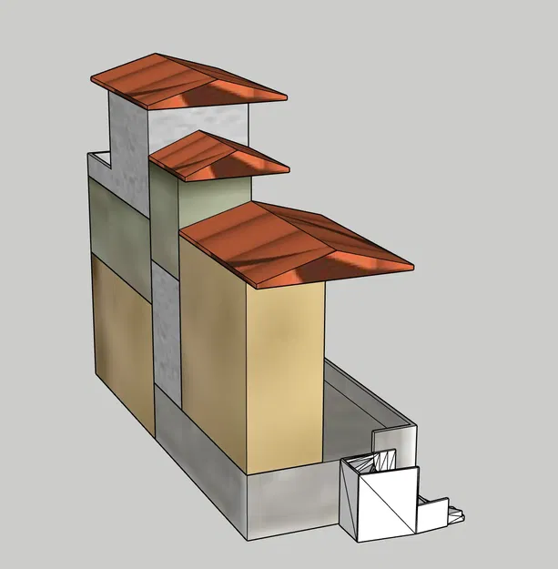 Nhà mô hình cho bối cảnh Giáng sinh GT 23 - Image 3