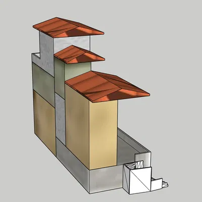 Nhà mô hình cho bối cảnh Giáng sinh GT 23