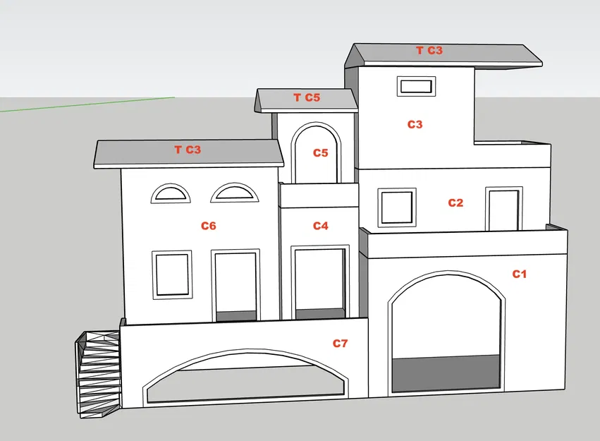 Nhà mô hình cho bối cảnh Giáng sinh GT 23 - Image 5