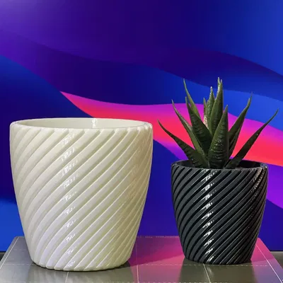 Chậu cây thiết kế hiện đại phong cách tối giản