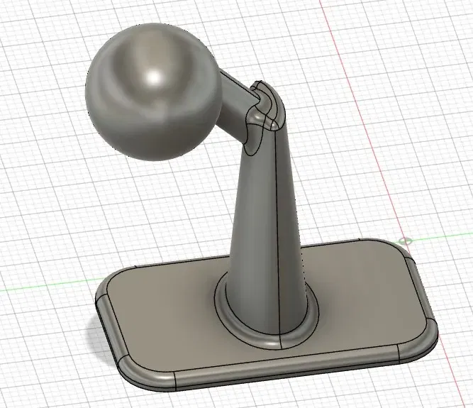 Giá đỡ điện thoại ô tô với đầu bóng 17mm - Image 1