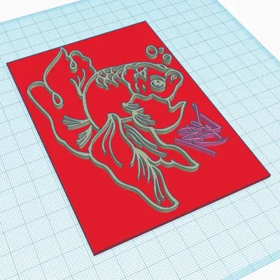 Dấu ấn cá vàng trên cát cho trẻ em vui chơi tại bãi biển