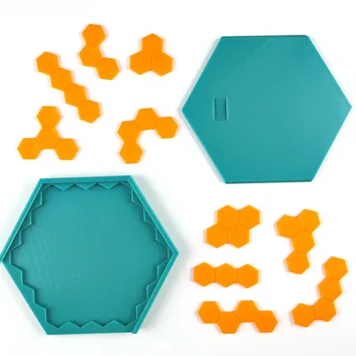 Đồ chơi xếp hình Tetrahex trong hộp trượt