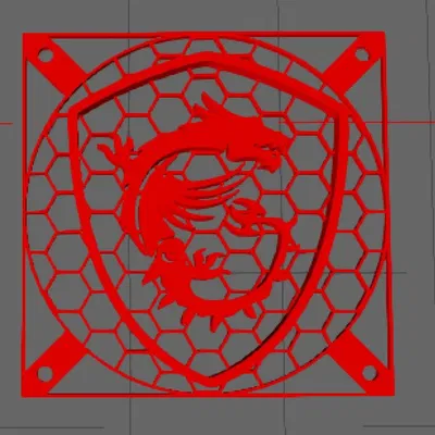 Logo MSI cho quạt 120mm