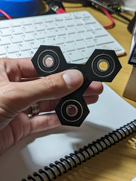 Spinner xoay hình lục giác với nắp trung tâm - Image 2