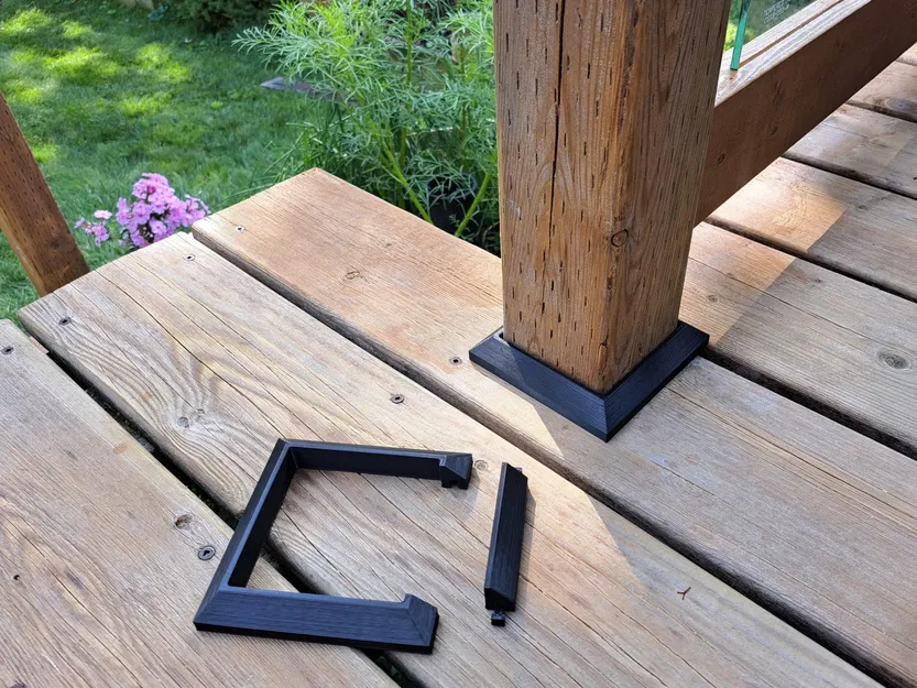 Viền 4x4 cho cột deck ẩn khe hở giữa các tấm sàn - Image 1