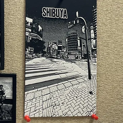 Bảng Shibuya trong Jujutsu Kaisen được tạo ra bằng HueForge